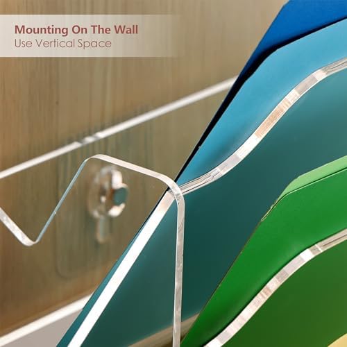 DINGHUO 3 Pockets Acrylic Hanging Wall File Organizer for Office - Image 5