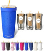 Frost Buddy Togo Buddy 30oz Tumbler - Spill-Proof Flip Lid (Royal Glitz) by FrostBuddy