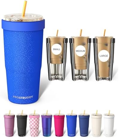 Frost Buddy Togo Buddy 30oz Tumbler - Spill-Proof Flip Lid (Royal Glitz) by FrostBuddy
