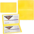 StoreSMART - Yellow Folding Business Card Holders - 500 Pack - Polypropylene Plastic (RPP2915Y-500) - Image 3