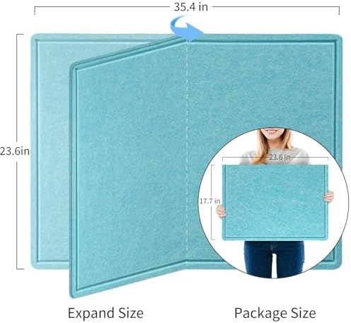 Felt Bulletin Board 36x24 inches, Decorative Pin Board for Home & Office - Image 2
