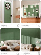 Bumusty 48"x 36" Large Felt Bulletin Board Tiles, Botanical Green - Image 6