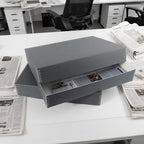 Lineco, Archival Newspaper Preservation Storage Box, 18''x13''x3'', Gray - Image 4