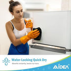 AIDEA Microfiber Cleaning Cloth-600PK, Soft Microfiber Towels for Cars, Absorbent Cleaning Rags, Lint-Free Streak-Free Wash Cloths for House, Kitchen, Window(12in.x12in), Black - Image 6