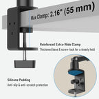 Portable Monitor Stand 15.6", Heavy Duty Tablet Arm Mount with Desk Clamp - Image 7