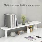 VXHCS Clamp On Desk Organizer Shelf, Desktop Extender Storage Organizer Portable No Drill Required Adjustable Floating Desks Shelf for Home Office Dorm Workstation and Study Space(23.6"x7.9") - Image 3