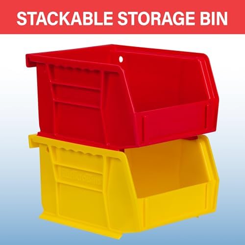 Akro-Mils 30210 AkroBins Plastic Storage Bins, 5"x4"x3", Black, 24-Pack - Image 5