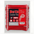 BethTie 8 Inch Red Zip Ties 2500 Pcs, 65 LBS UV Resistant Cable Ties by Youroutdoorcompanion
