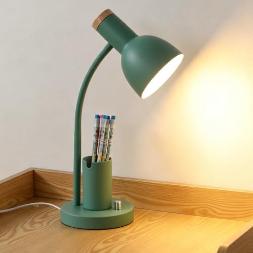 Adjustable Metal Desk Lamp with Pen Holder,Flexible Neck Table Lamp by Unknown