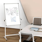 44x26 Rolling Whiteboard on Wheels, Height Adjustable Dry Erase Board - Image 4