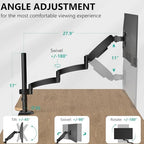 WALI Extra Long Single Monitor Arm for 13-32 inch Screens, up to 19.8 lbs - Image 3