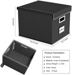 File Organizer Box with Lids, Collapsible File Folder Organizer - Image 5