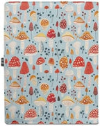 Mushroom Print Accordion File Organizer Waterproof Folders with Belt & Button Expanding File Folder Paper Folder for Letter A4 Files Receipt and More - Image 3