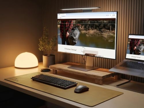 Premium Leather Desk Mat, Full Grain Leather Desk Pad Protector & Desk Blotter, Waterproof Non-Slip Writing Surface for Keyboard, Mouse & Laptop, Desk Pad for Home & Office (Tan, Medium) - Image 2