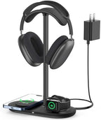 HiWe Headphone Stand, 2-in-1 MagSafe Wireless Charger for iPhone/iWatch by HIWE