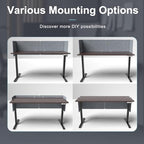 Desk Privacy Panel,2PCS L-Shaped Clamp-On Office Desk Divider,47.2" x 15.7" - Image 7