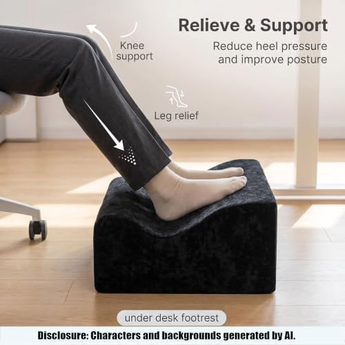 Foot Rest for Under Desk at Work, - Image 6