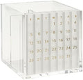 russell+hazel Acrylic Pen & Pencil Holder with Perpetual Calendar, Clear by russellhazel