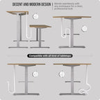 Ultimate Setup Under Desk Cable Management Vertebrae - Perfect for Sit Stand Desk - White, 133 cm - Image 4