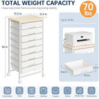 Delamu Rolling Storage Cart with 8 Drawers, Utility Craft Storage Cart - Image 2