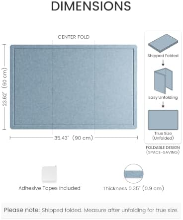 Fluxynara 35.4"x23.6" Large Bulletin Board,Coastal Haze - Image 2