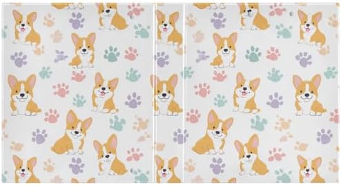 Corgi Pattern Paw Round Ring Binders 1.5 Inch 3 Ring Binder with Clipboard Holds 200 Sheets Office Home School - Image 2