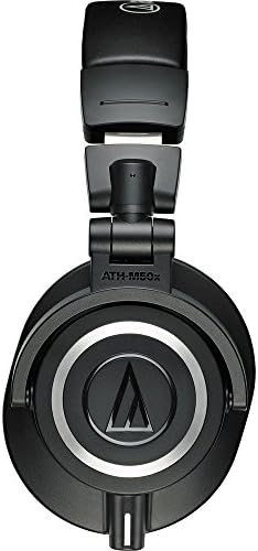 Audio-Technica ATH-M50x Professional Studio Monitor Heaphones Professional Grade, Critically Acclaimed with Headphone Stand & Goby Labs Headphone Cleaner w/Cloth - Image 3