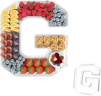 13.8" Acrylic Letter Charcuterie Tray,Fillable Alphabet Box (Letter G) by Tdsuco