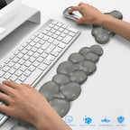 Gel Cloud Keyboard and Mouse Wrist Rest, Cute Wrist Support and Arm Support Keyboard Rest for Keyboard and Mouse Typing Pain Relief，Suitable for Office/Computer/Laptop/Gaming (Gray) - Image 6