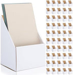 50 Pcs Brochure Holders 4 X 9, White Cardboard Displays by Unknown