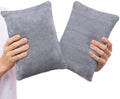 1 MIDDLE ONE 2 Pack Small Pillow, Cooling Memory Foam Mini Pillow 11 X 7 Inches for Sleeping, Travel, Neck, Knee Support, Tiny Cushion for Pet, Dogs (Grey) by 1MIDDLEONE