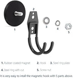 Heavy Duty Magnetic Hooks - Anti-Slide Garage Hanger, Magnetic Mounting for Garden Tools, Hose, Power Drill, Steel Pegboard, Workshop (8 Pack) - Image 4