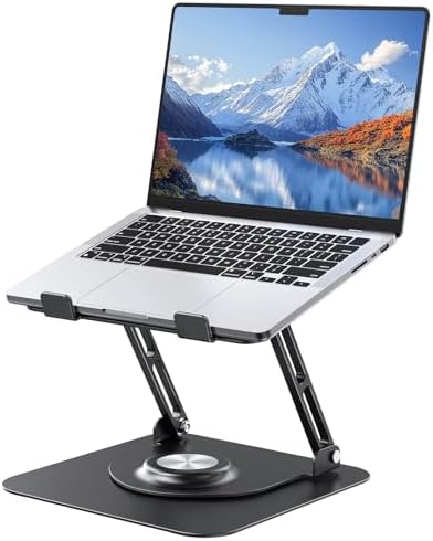 Laptop Stand for desk(360°Rotating),Aluminum laptop Riser for 10-16"Laptops by JOYEKY