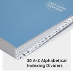 SMEAD Expandable Alphabetic File Sorter Dark Blue | Letter Size | 20 Dividers | Laminated Tabs | Pack of 5 - Image 2