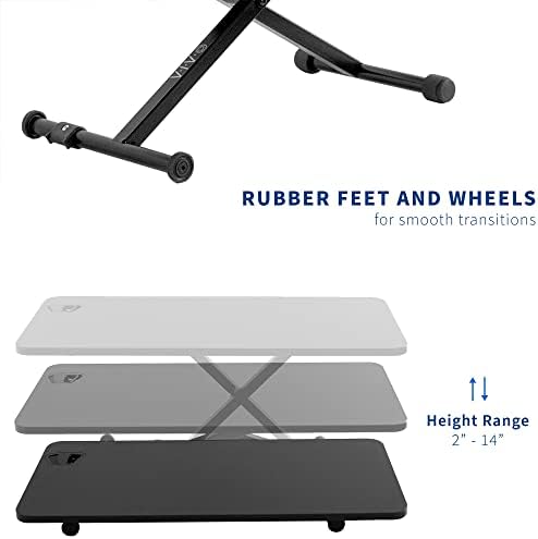 VIVO Black 28 in Single Top Standing Desk Converter, DESK-V011F - Image 3