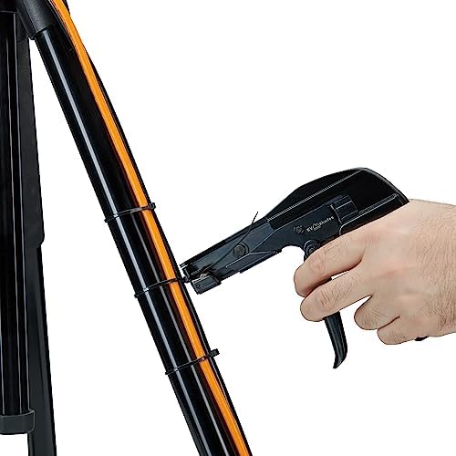 42708 Zip Tie Gun/Cable Tie Install Tool, Adjustable Tension with Built-In Cutter, for Nylon Ties up to 1/4”- Black - Image 5