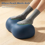 Foot Rest Under Desk, Memory Foam Ergonomic Foot Stool, Navy Blue - Image 3