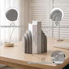 Decorative Bookends for Shelves, Heavy Duty Resin Book Stoppers for Books - Image 3