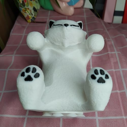 Fox Sticky Note Holder Cute Animal Pop-up Note Dispenser Funny for Desk Home Office School, 3x3 in, White, C16 - Image 5