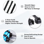 KAMOTA 14 Inch Black Nylon Zip Ties, 1500 Pack Self-Locking 50lb Tensile - Image 4