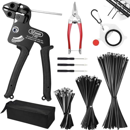 Stainless Steel Zip Ties Gun Kit,304 Metal Zip Ties Heavy Duty-EPX by ZyCooom%7CMadeSimpleStrong