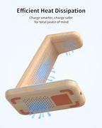 Wireless Charging Station for Apple Products: 3 in 1 Apple Wireless Charger for iPhone 16/15/14/13/12/11/SE/X Pro Max - Apple Watch Ultra/10/9/8/SE/7/6/5/4/3 - AirPods 2/3/4 Pro - Image 3