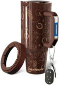 50oz Round Travel Mug Insulator with Giddy Up Pattern by George Gu by FrostBuddy