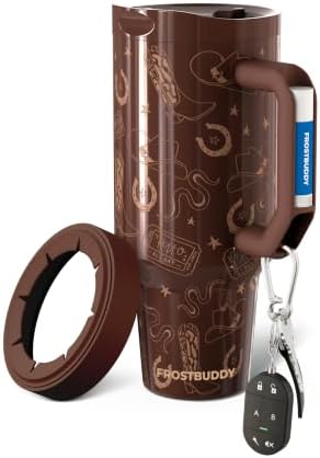 50oz Round Travel Mug Insulator with Giddy Up Pattern by George Gu by FrostBuddy