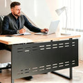 Under Desk Privacy Panel, Metal Material, 42.5 x 15.8", Black by HJLKDYM