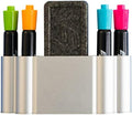 Glassboard Studio Magnetic Dry Erase Marker Holder - Aluminum Organizer with Powerful Neodymium Magnets for Magnetic Glassboards, Whiteboards, Refrigerator, Locker - White board Accessories & Storage by GlassboardStudio