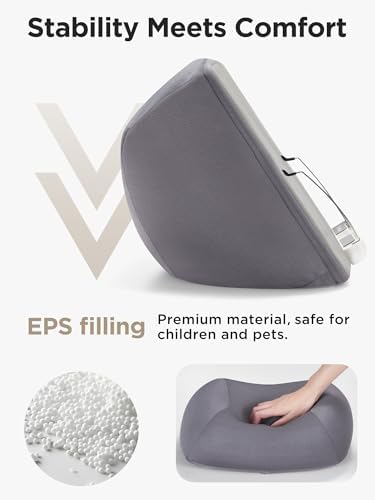 InnoGear Lap Beanbag Book Pillow Stand for Hands Free Reading in Bed Sofa - Image 2