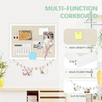 DOLLAR BOSS Double-Sided Bulletin Boards with Linen, 24"x18" Cork Board - Image 5