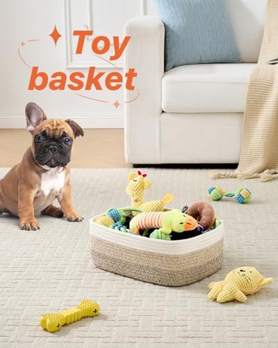 KALLAX Small Woven Storage Basket for Organizing, 13.5x9.5x5 inches, 3 Pack - Image 5