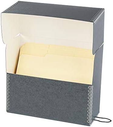 Lineco Archival Document Storage Box, Gray, 12.5" x 10.5" x 5" - Image 2